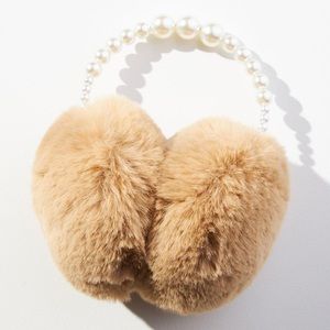 Anthropologie Fur Pearl Ear Muffs NWT